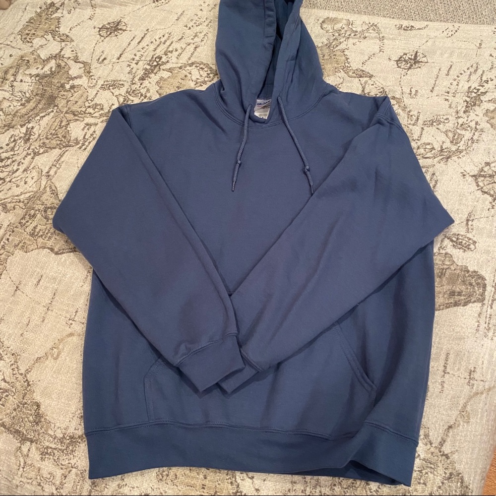 Blue hoodie
